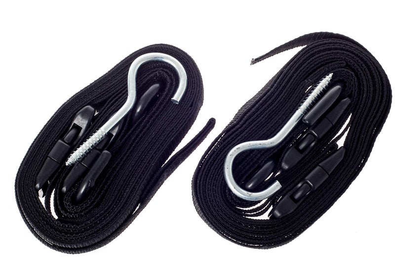 ZUJARA Double Kayak Storage Straps System Comes with 2 Carabiner Paddle Clips - Double Kayak Hanger, Alternative to Rack for Garage - Image 3